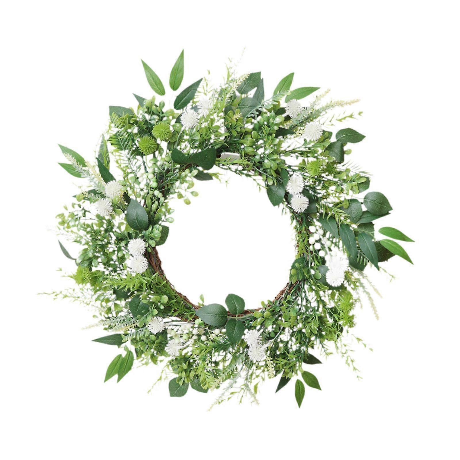 Spring Wreath for Front Door Rustic Party Decor for Farmhouse Window Outside