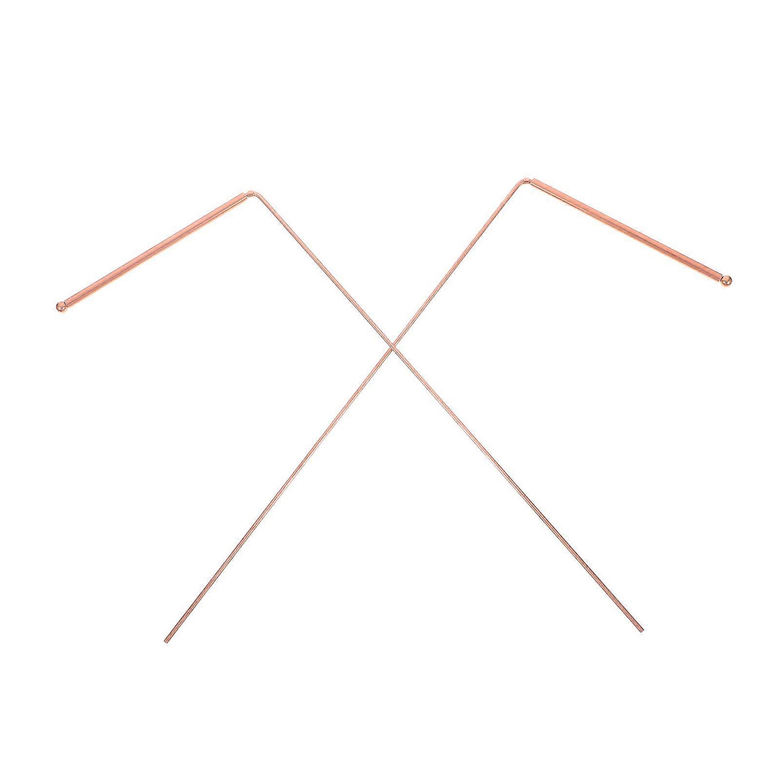 1 סט נחושת Divining מוטות מתכת Dowsing Rods למציאת ורידי דרקון שיפור פנג שואי מתאים לשימוש מסחרי במשרד ביתי זהב