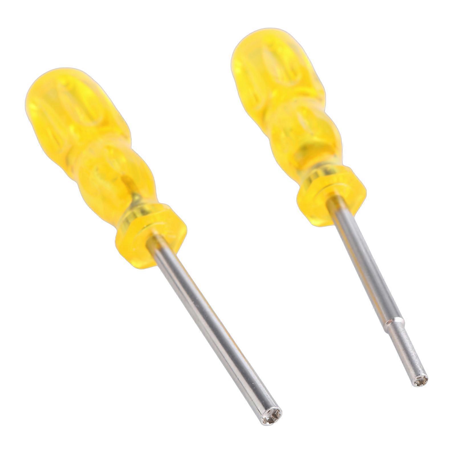 Professional Game Cartridge Screwdriver Set, 2Pieces, Essential Tool for Gamers Yellow