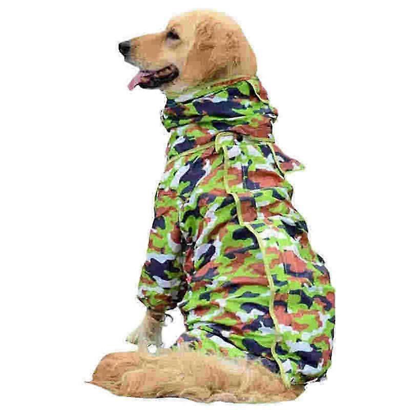 Big Dog Camouflage Whole Cover Raincoat for Large dog Satsuma Dog Waterproof Clothing Four-Legged