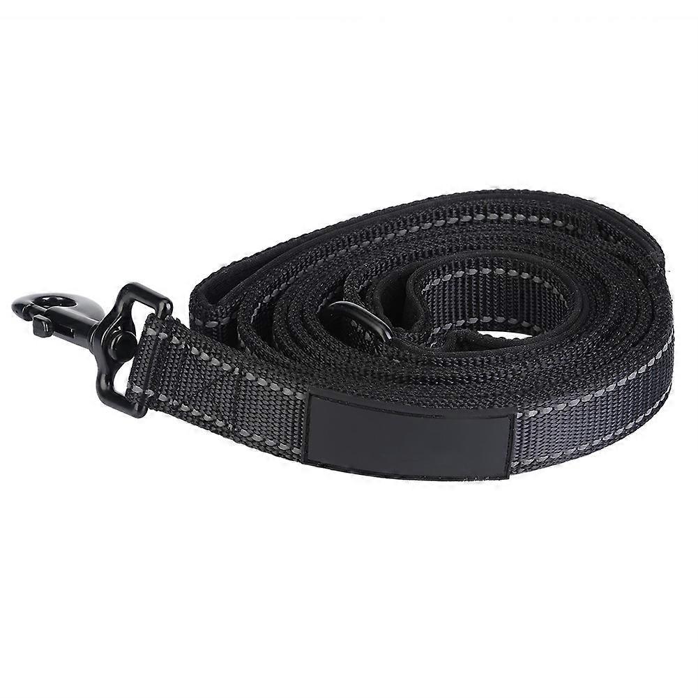Large Medium Dog Leash Long Dual Padded Handle Reflective Training Nylon Leashes Lead