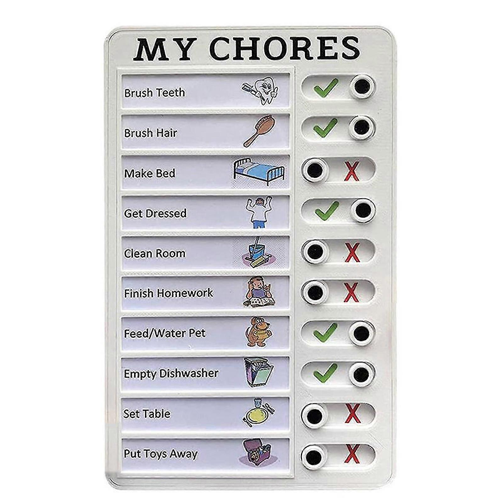 Portable Chore Chart Memo Boards - 4.7x7.9 Inch Detachable Message Board