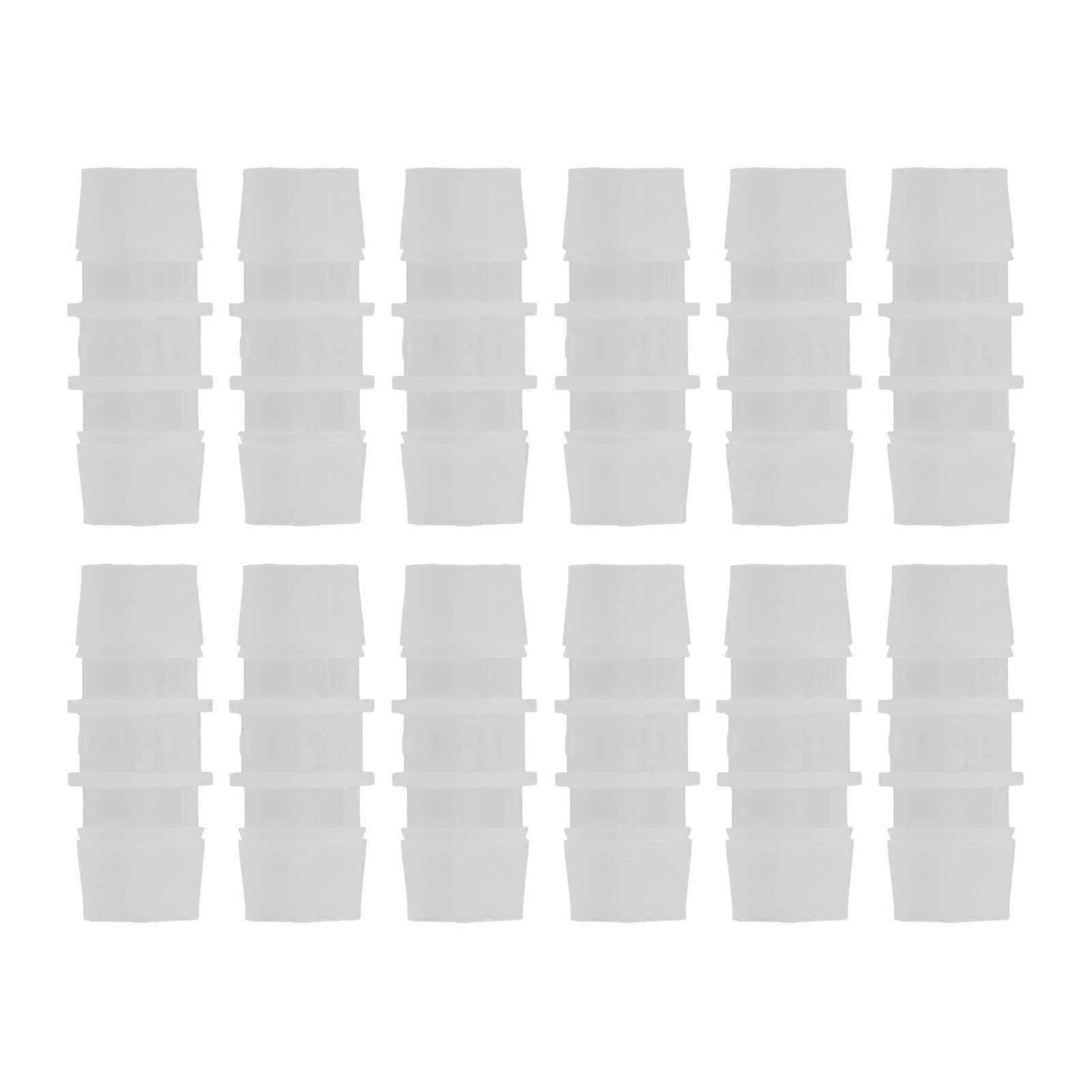 12PCS PP Plastic Hose Joint Equal Diameter Barb Fittings Straight Through Connector Accessories 19 to 19