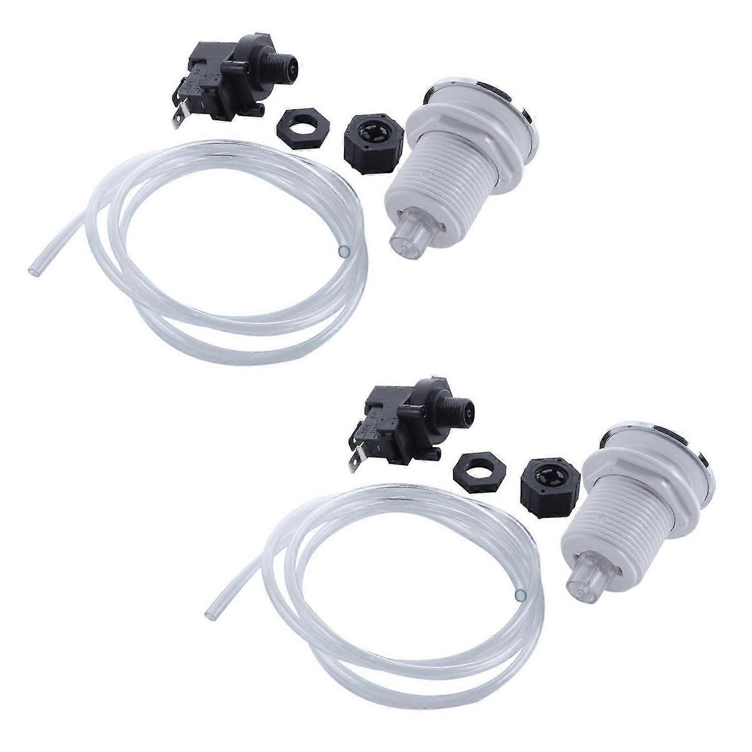 2X 16A On Off Push Button Switch Jetted Whirlpool Jet compatible Bath Tub Spa Garbage
