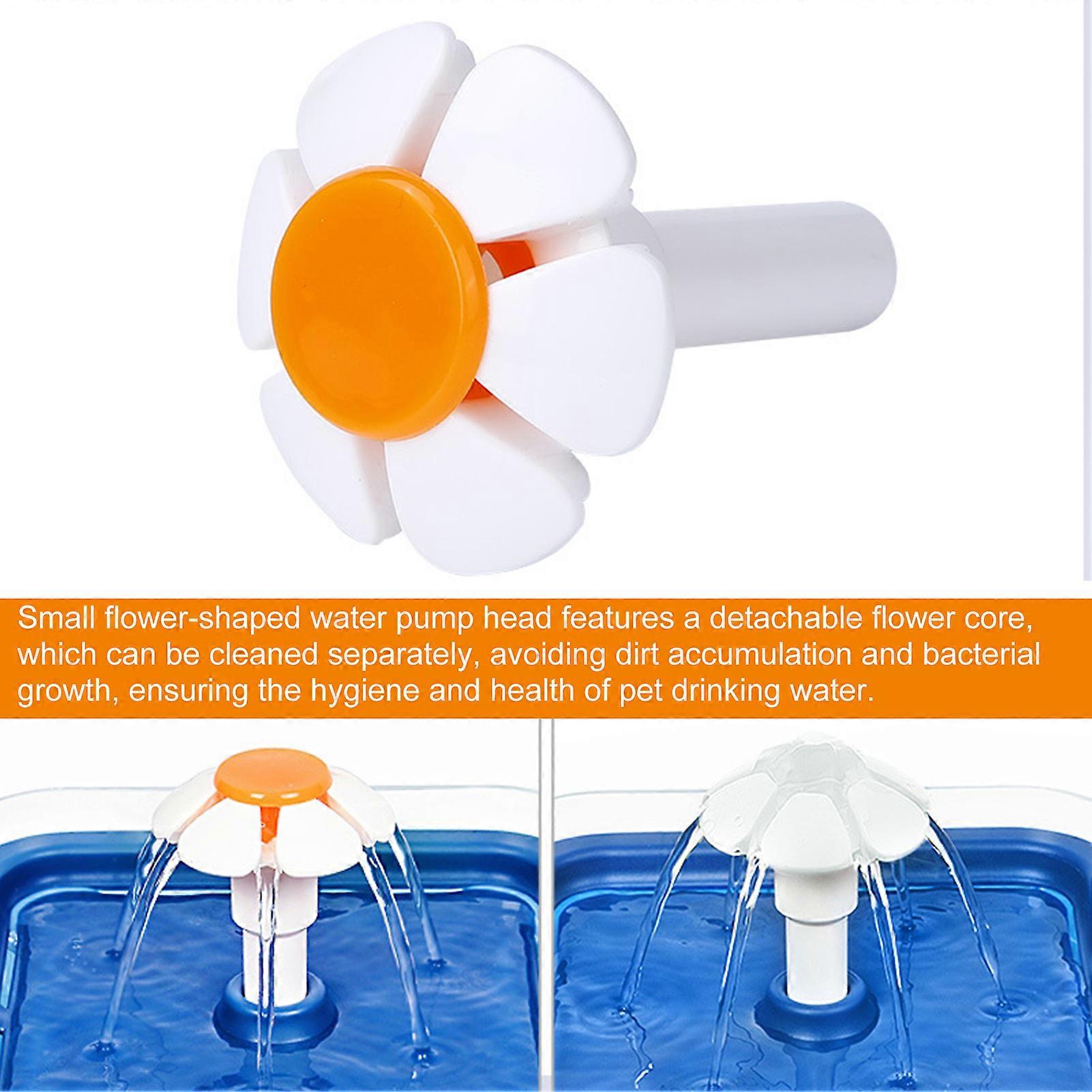 Small Flower-shaped Pump Head for Pet Dispenser Unique Design Stable Water Output Hygienic and Clean