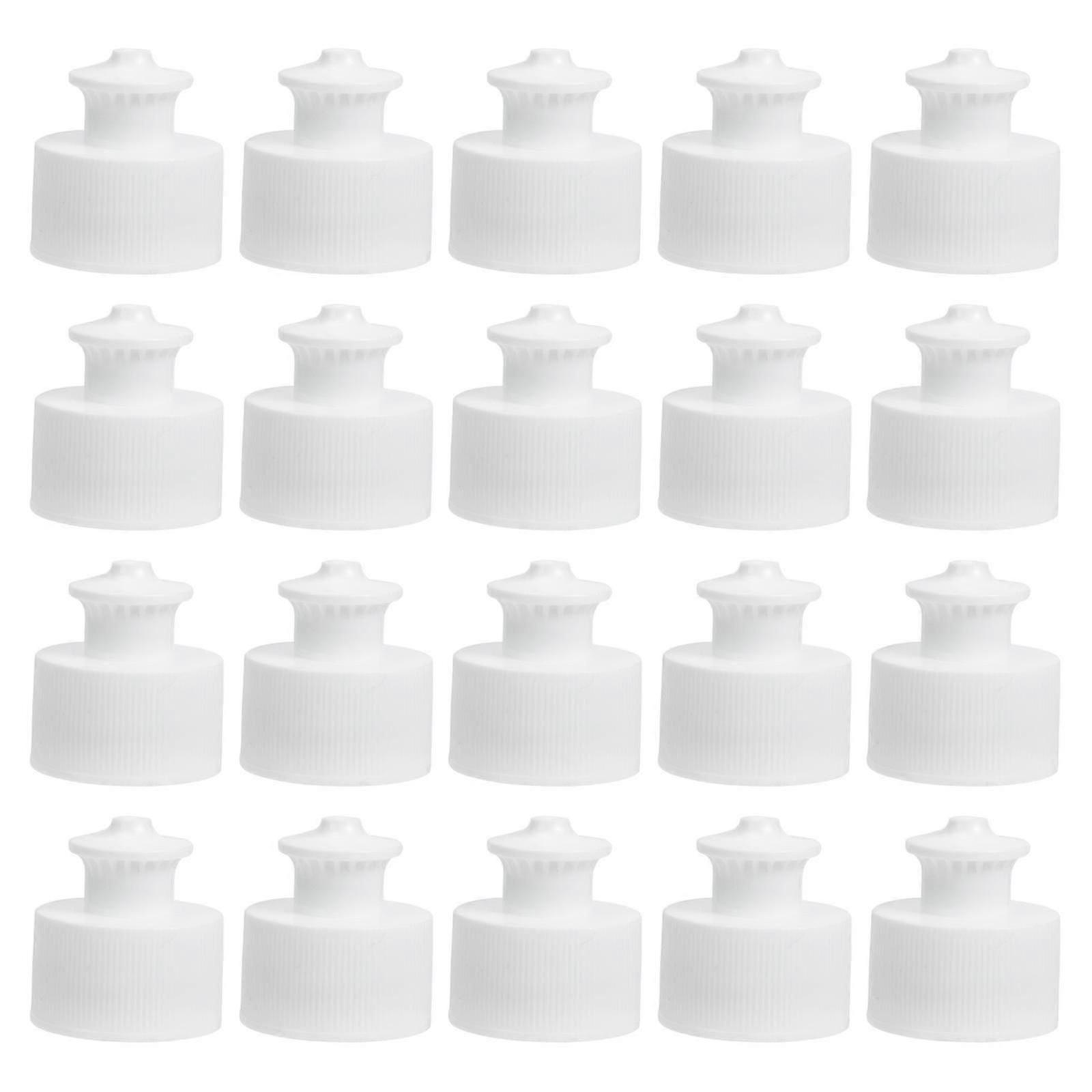Push Pull Water Bottle Caps 24pcs - Reusable Replacement Lids for Sports Bottles