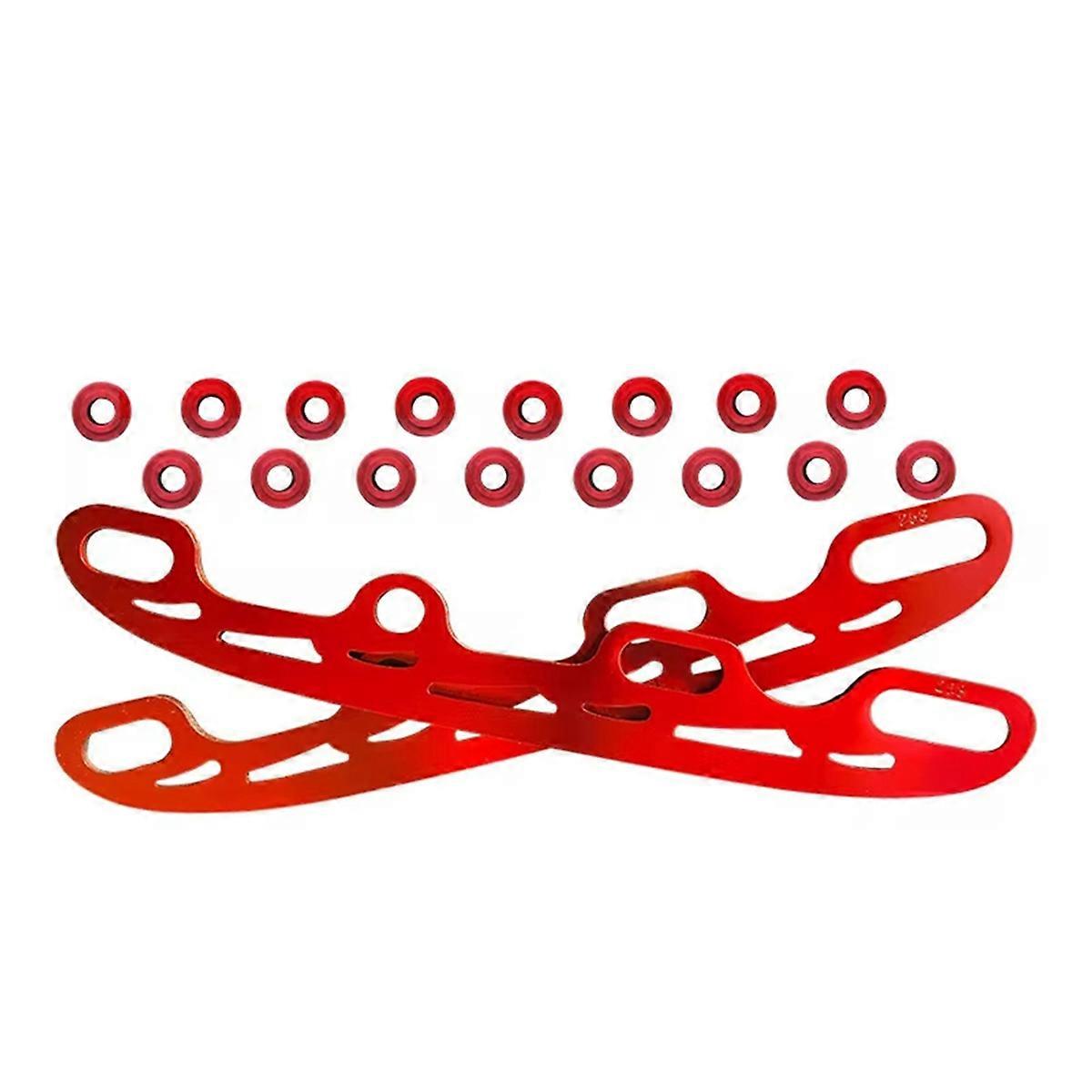 -Reinforced Rink Sport Tool Ice Skate Blade Small red