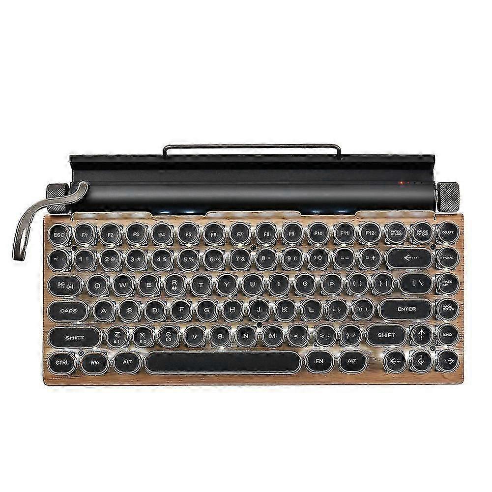 Retro Typewriter Keyboard Wireless Bluetooth Mechanical Keyboards 83 Keys Computer Keyboard For Lap