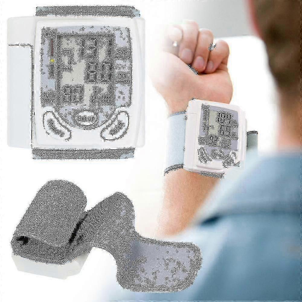 2025 Handledsblodtrycksmätare Digital Pulsmätare LCD-skärm Pulsmätare Pulsmätare [gratis]