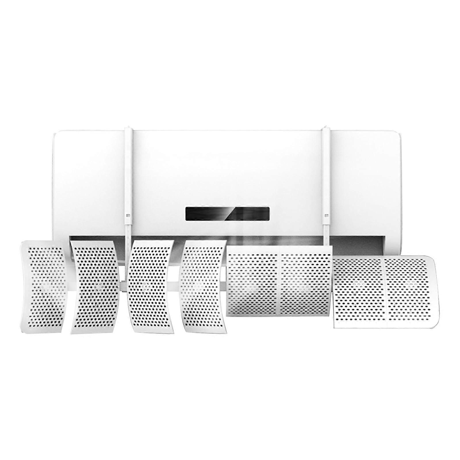 Flow Deflector for Air Conditioner, AC Split Unit Flow Deflector, Split Unit Baffle Shield, Adjustable Wing, 90x20cm