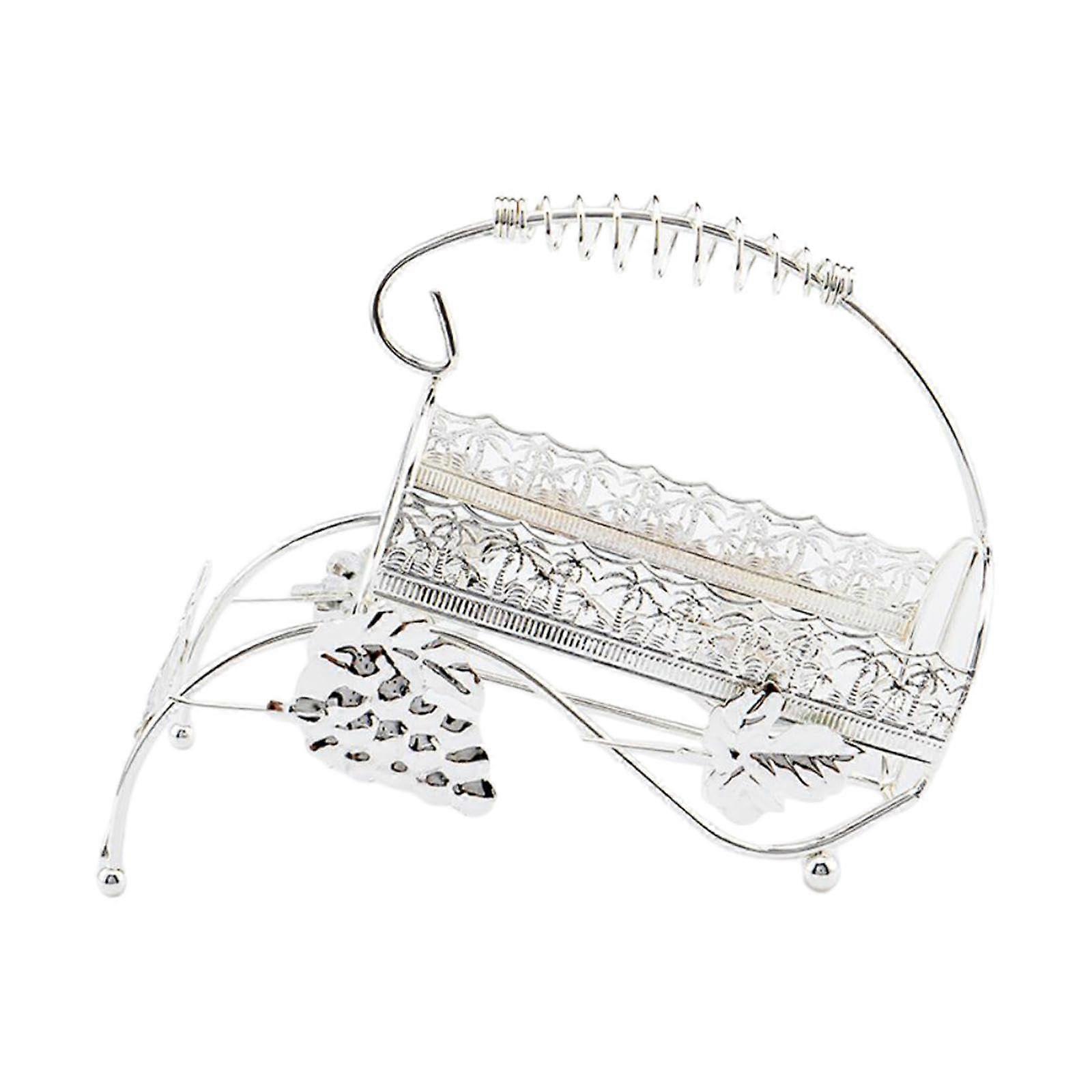 Wine Single Bottle Holder Tabletop Wine Rack, Iron Wine Gift for Kitchen Bar, Rustic Home Decor, Compact Design