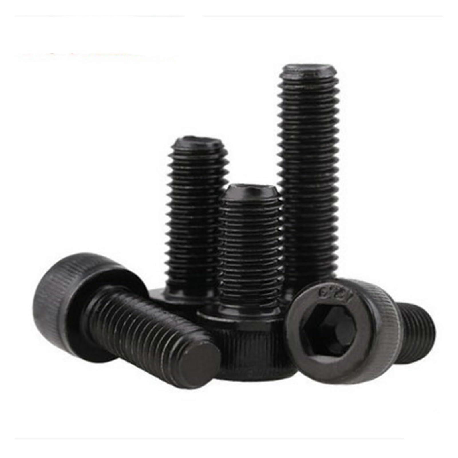 Long Socket Screws Long Socket Screws, 10/50PCS DIN912 M3 M5 304 A2-70 Grade 12.9 Black Hexagon Hex Socket Cap Head Screw Bolts(20mm)