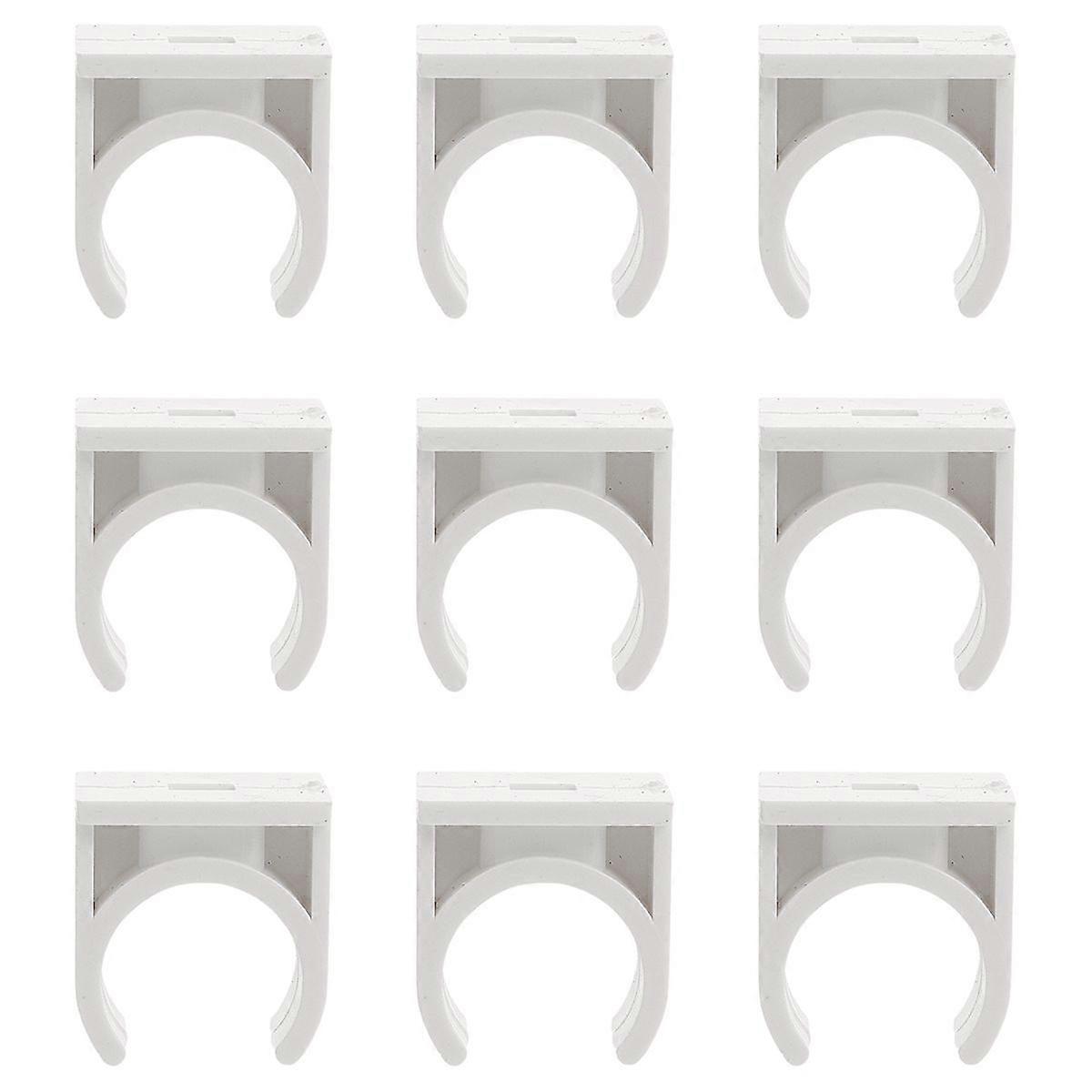 Useful U-Hook Holder Talon Clamps Pipe Support Pipe Durable Socket (White)