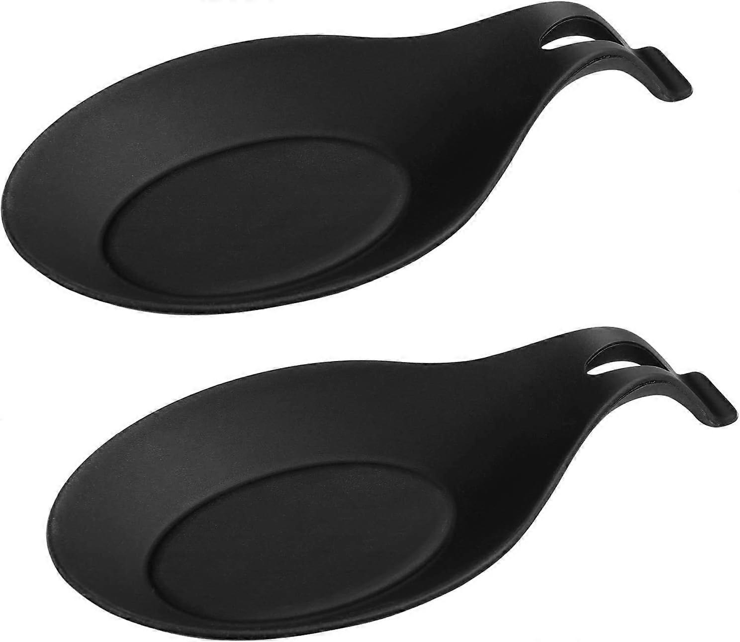 2PCS Silicone Spoon Rests for Kitchen Utensils, Heat Resistant
