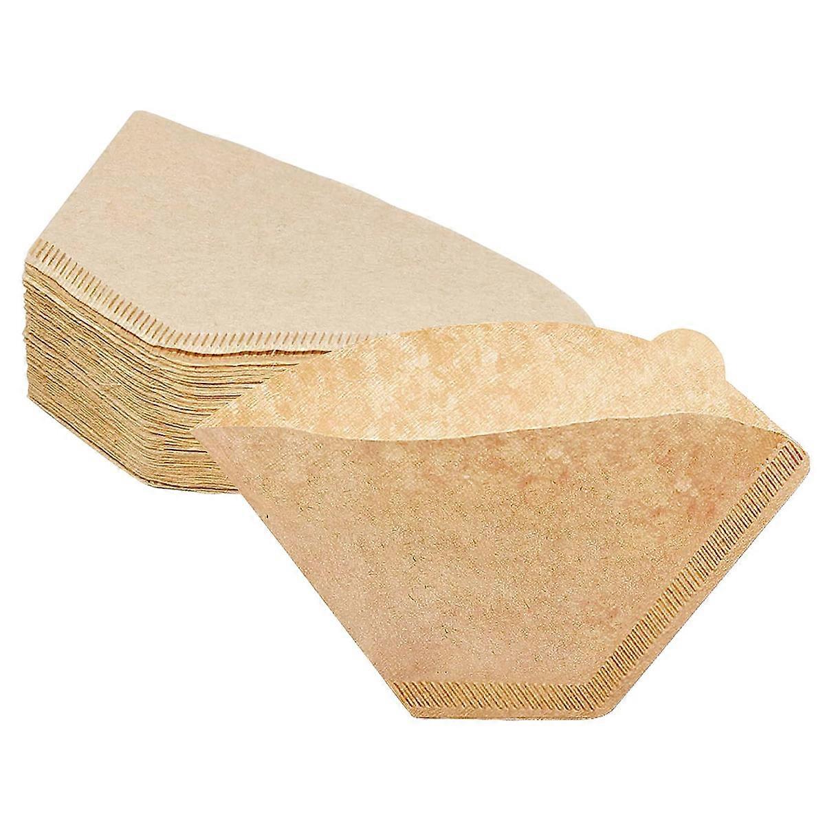 1 Box (100pcs) 2-4 Serving Cups Fan Coffee Machine Filter Paper Hand Brew Drip Coffee Filter Paper