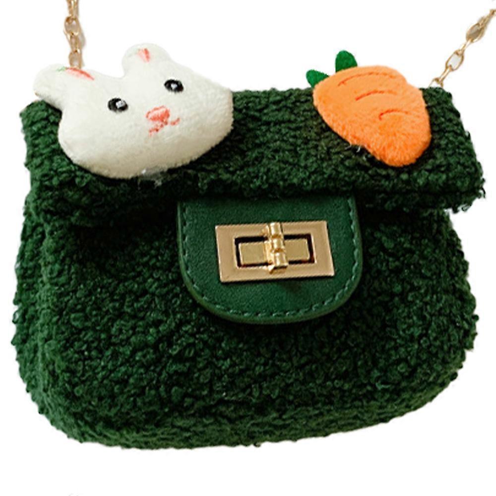 Cross-body Bag Chain Strap Plush Shoulder Bag