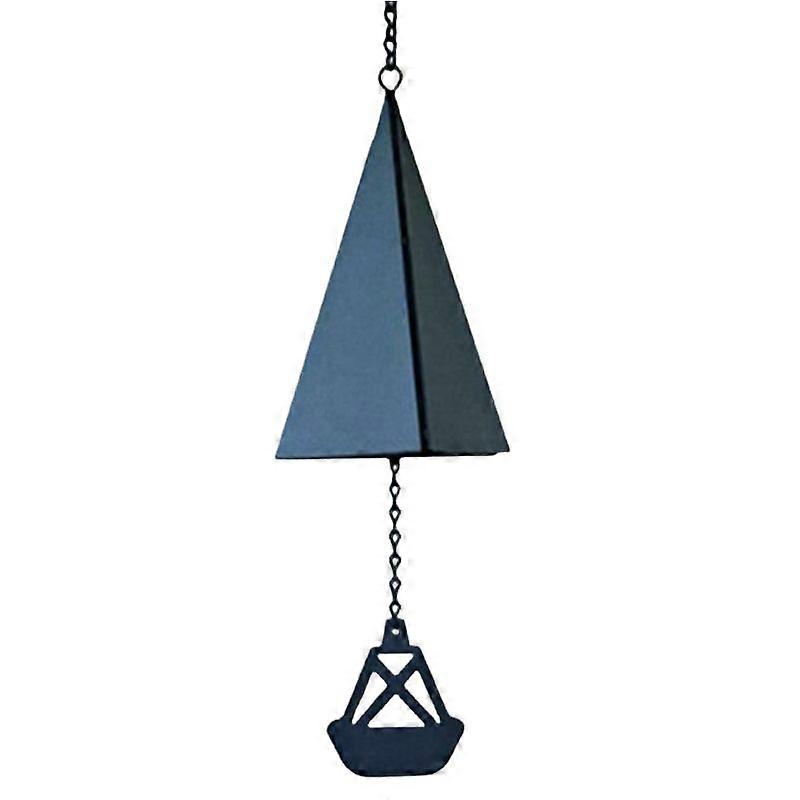 Creative iron triangular wind chime pendant garden bell decoration
