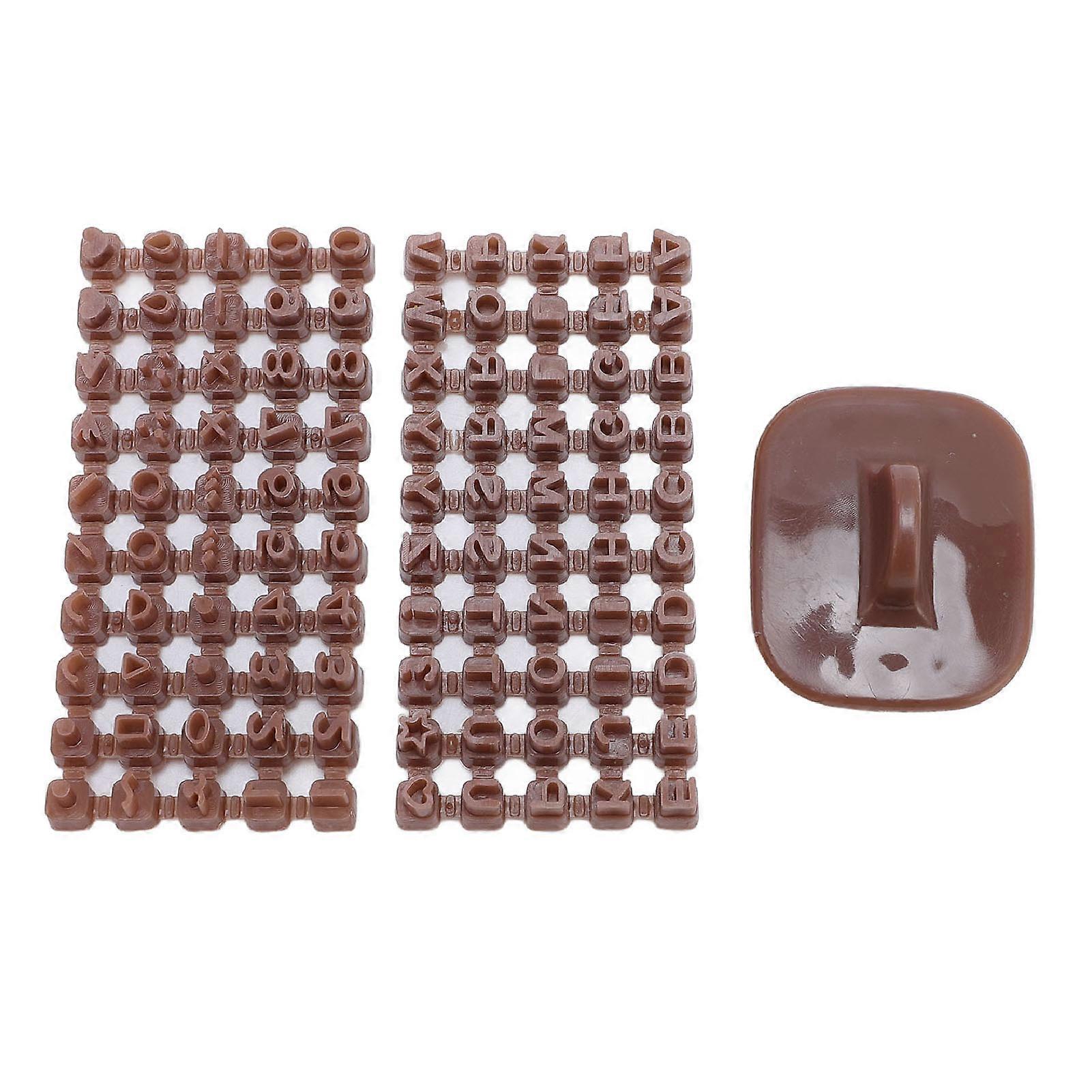 Clay Pottery Stamp Plastic Multifunctional Mini Polymer Clay Alphabet Stamp for Cookie