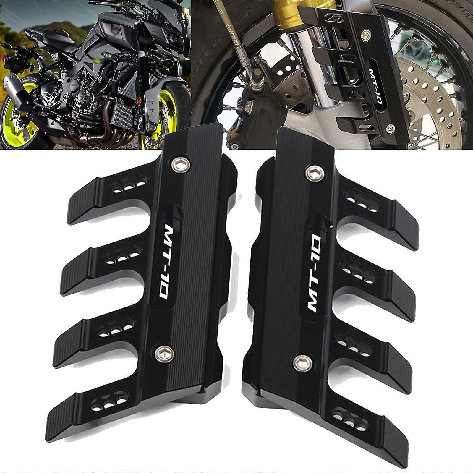 MT-09 SP MT-07 MT-10 SP Front Fork Protector Mudguard Slider Guard Accessories Black 2015-2024 Compatible