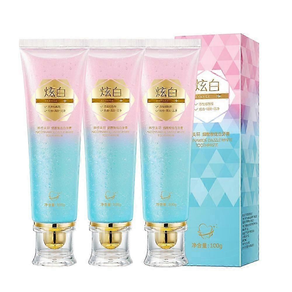 1-3X Niacinamide Whitening Toothpaste,Natural Niacinamide Toothpaste,Teeth Whitening