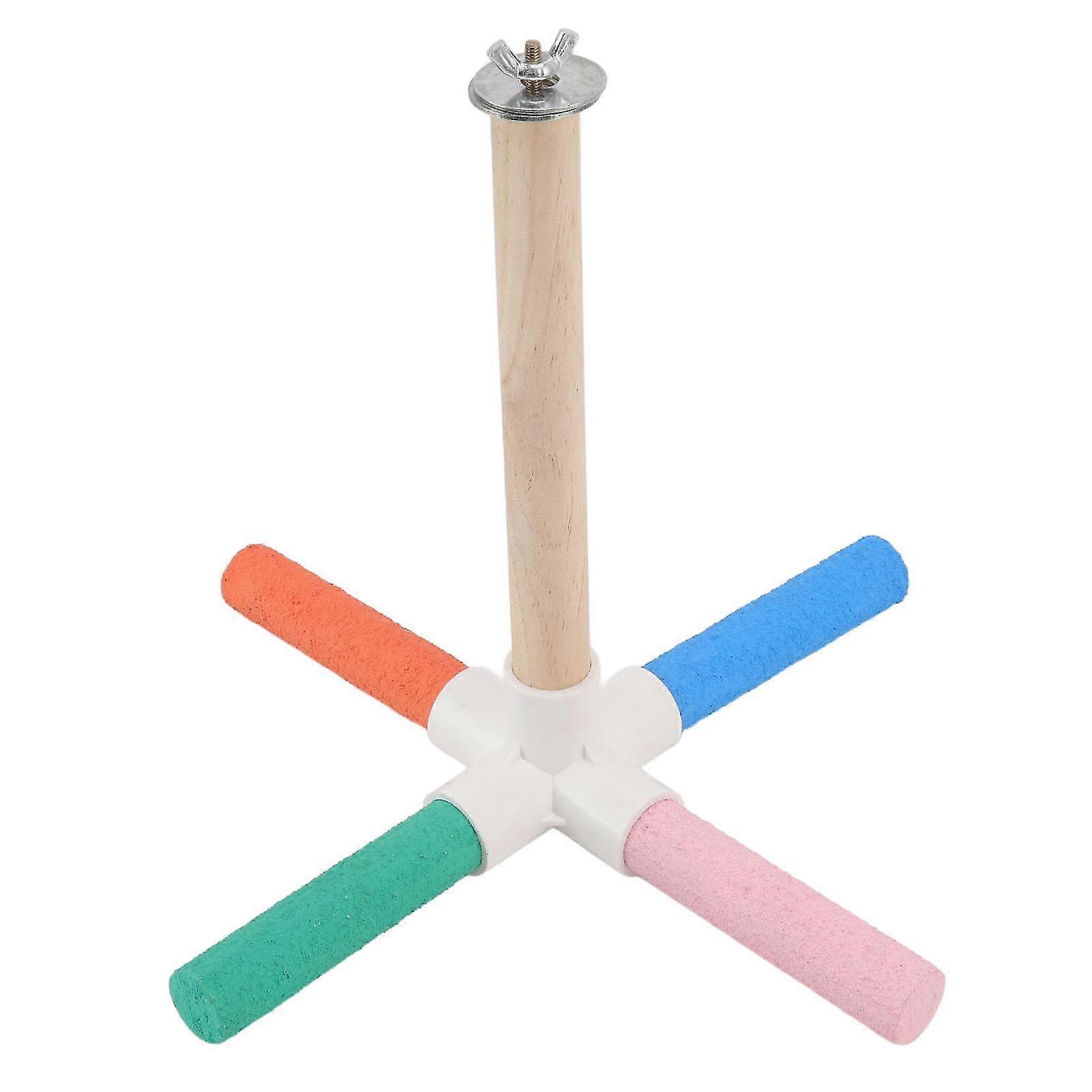 Perch Stick Colorful Parrot for Bird Cages