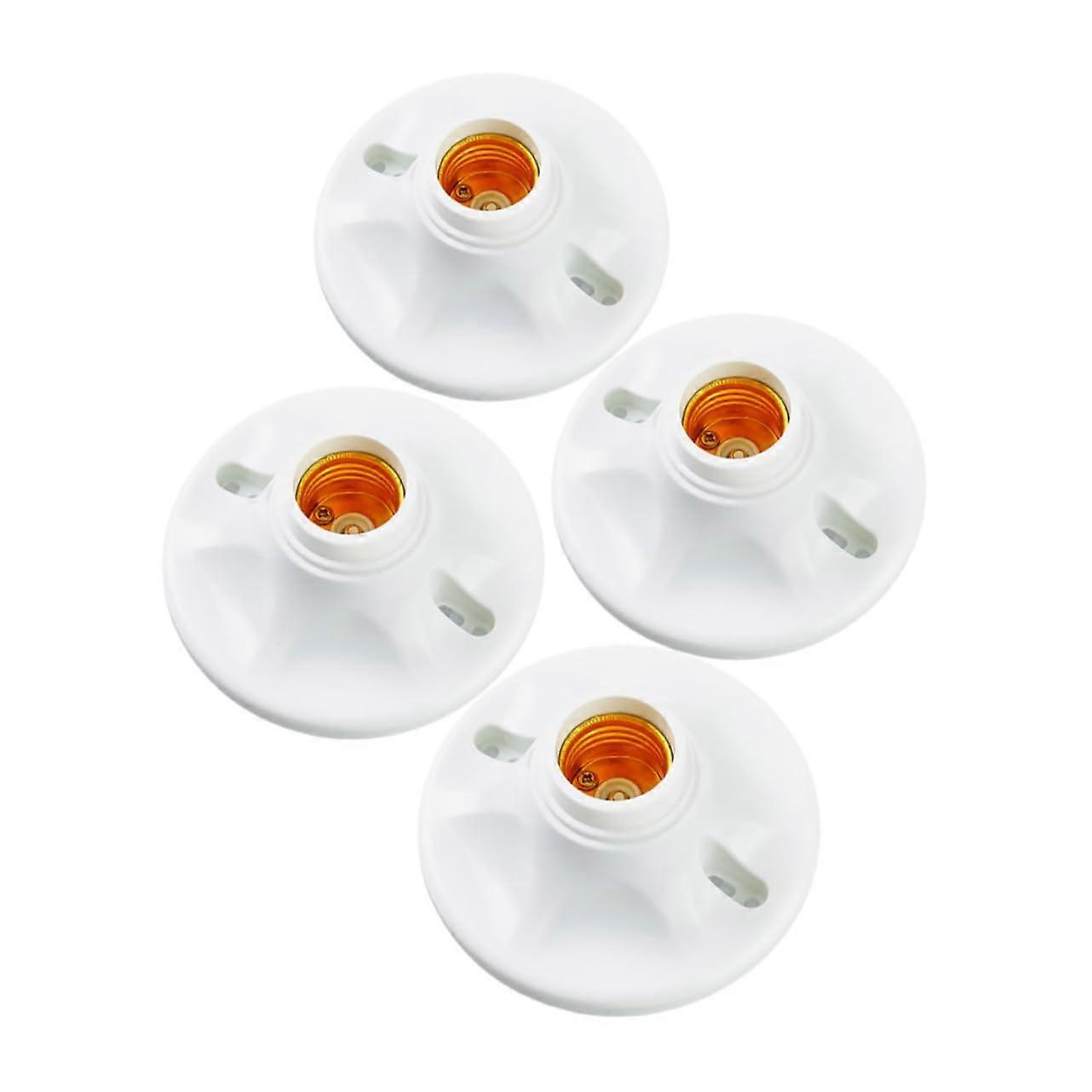 Ceiling Led Bulb Socket Holders 4pcs Set Easy to Install E27 Base Pendant Light Lamp Holder Universal Lamp Socket