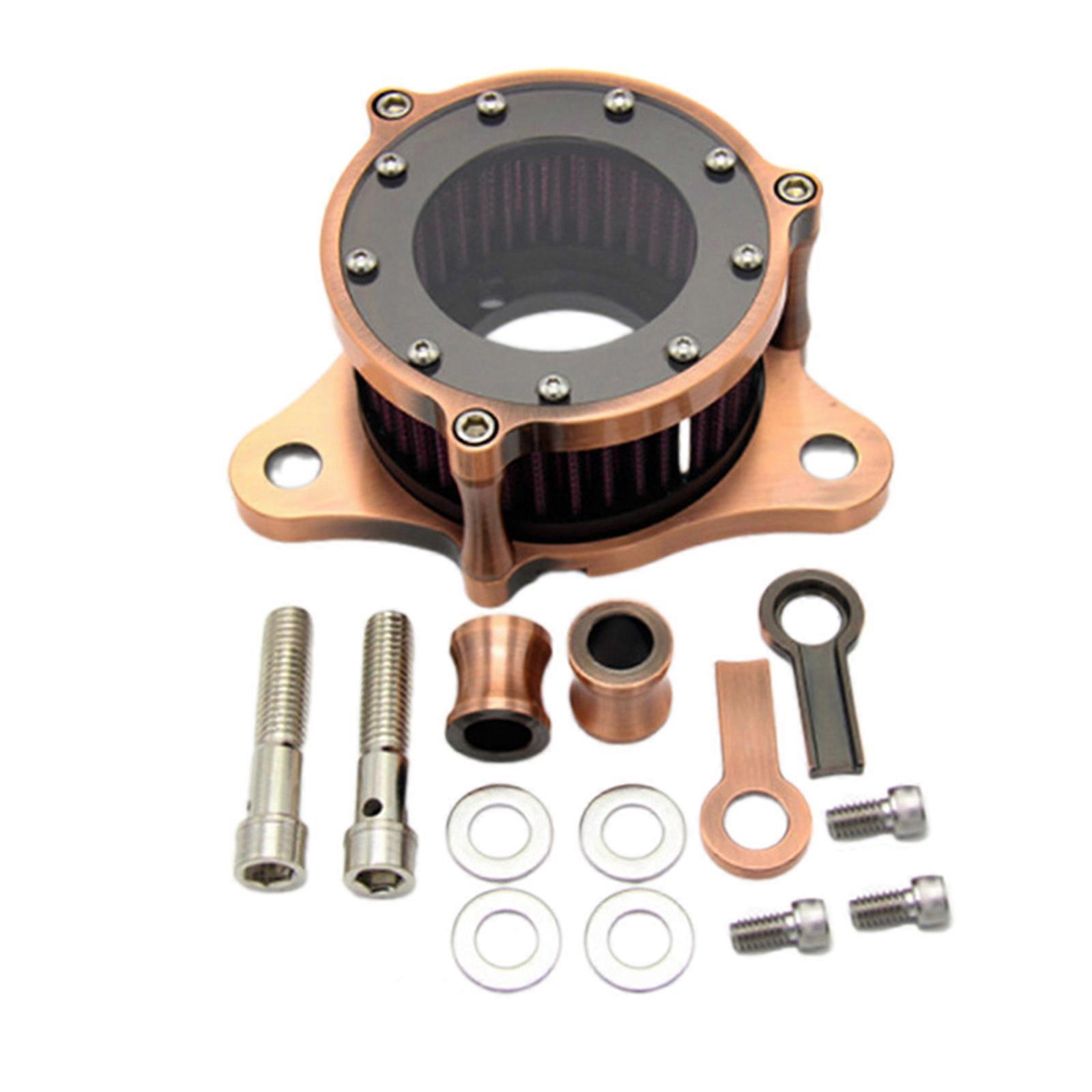 Retro Style Motorrad Luftfiltersysteme Lufteinlass Reiniger Set Einfach zu installieren Luftfiltersystem für XL883/1200