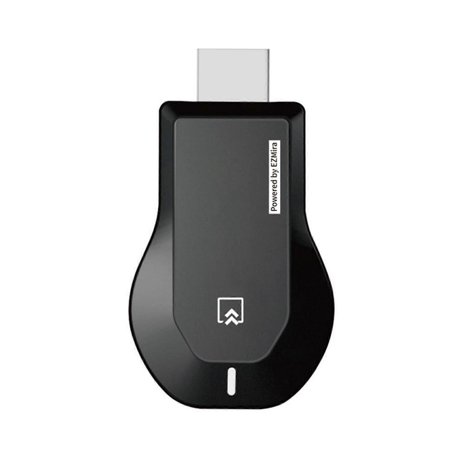 Portrable Wireless Display Adapter WiFi 1080P- Mobile Screen Mirroring Receiver Dongle with Build-in WiFi Antenna ABS