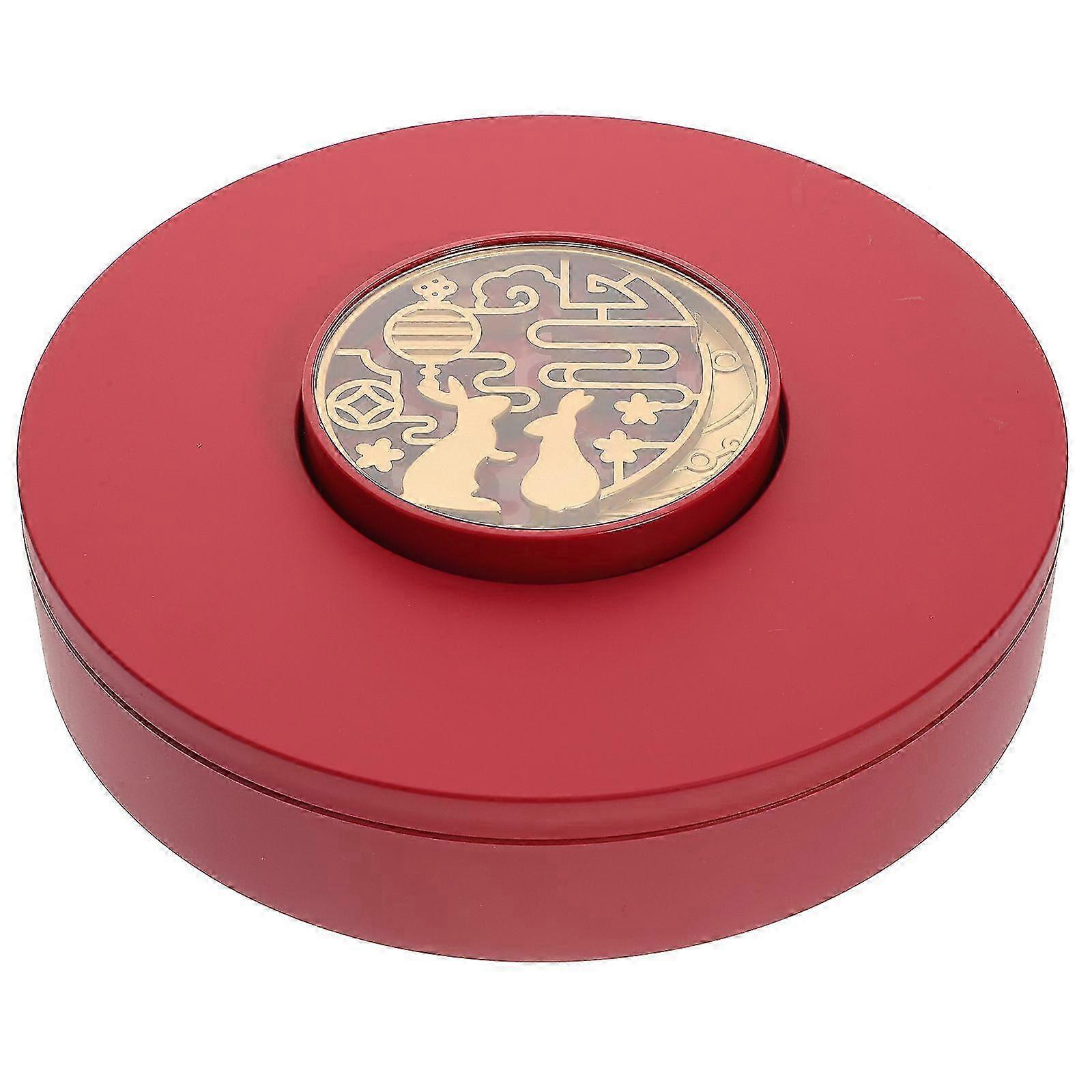 チャイニーズニューイヤースナックトレイウェディングサービングプラッター21.5x21.5x6cmレッド