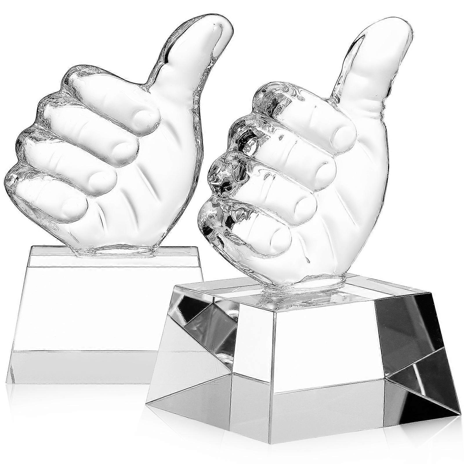 Impressive Crystal Trophy Featuring the Motivational Sign