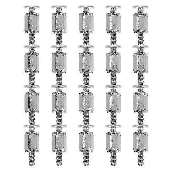 20 PCS SSD M.2 Mounting Screw Replacement SSD Standoff Mounting Accessory