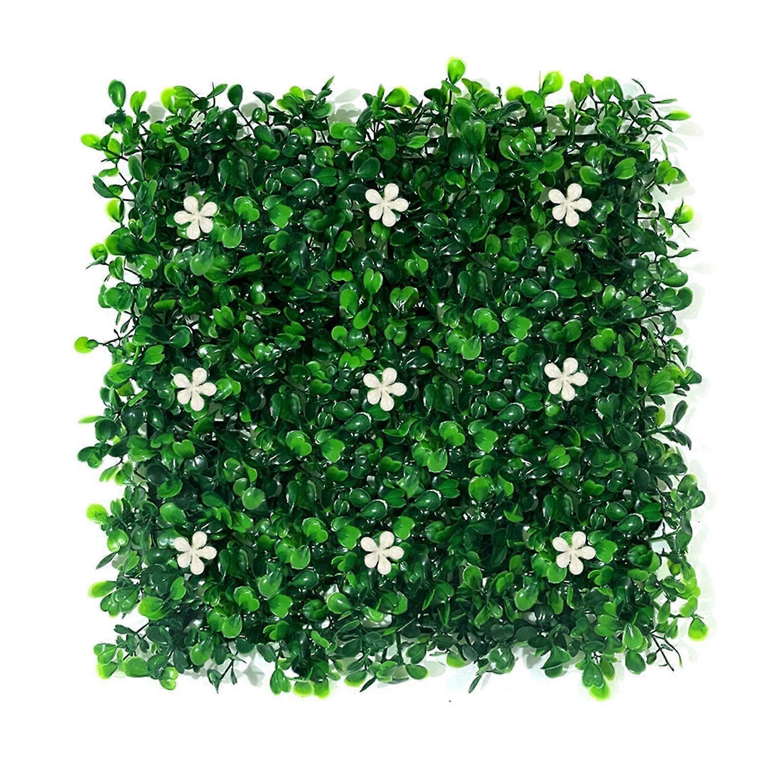 Artificial Plant Wall Panel, Artificial Grass Panel, Green White
