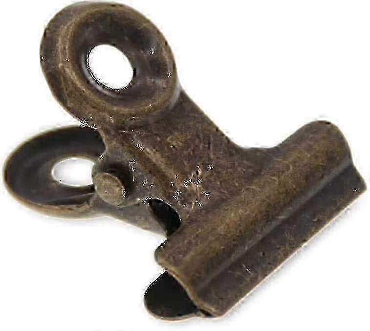 アンティーク真鍮30パック1インチスモールブルドッグクリップオフィスホームキッチンファイル用