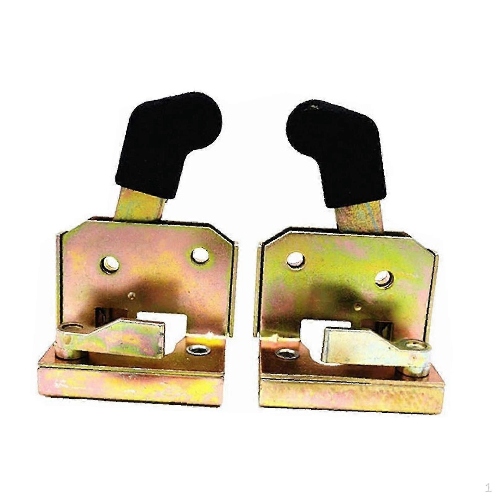 2x Forklift Door Lock Spare Parts Universal Accessories Locking Handle Set for Tractor
