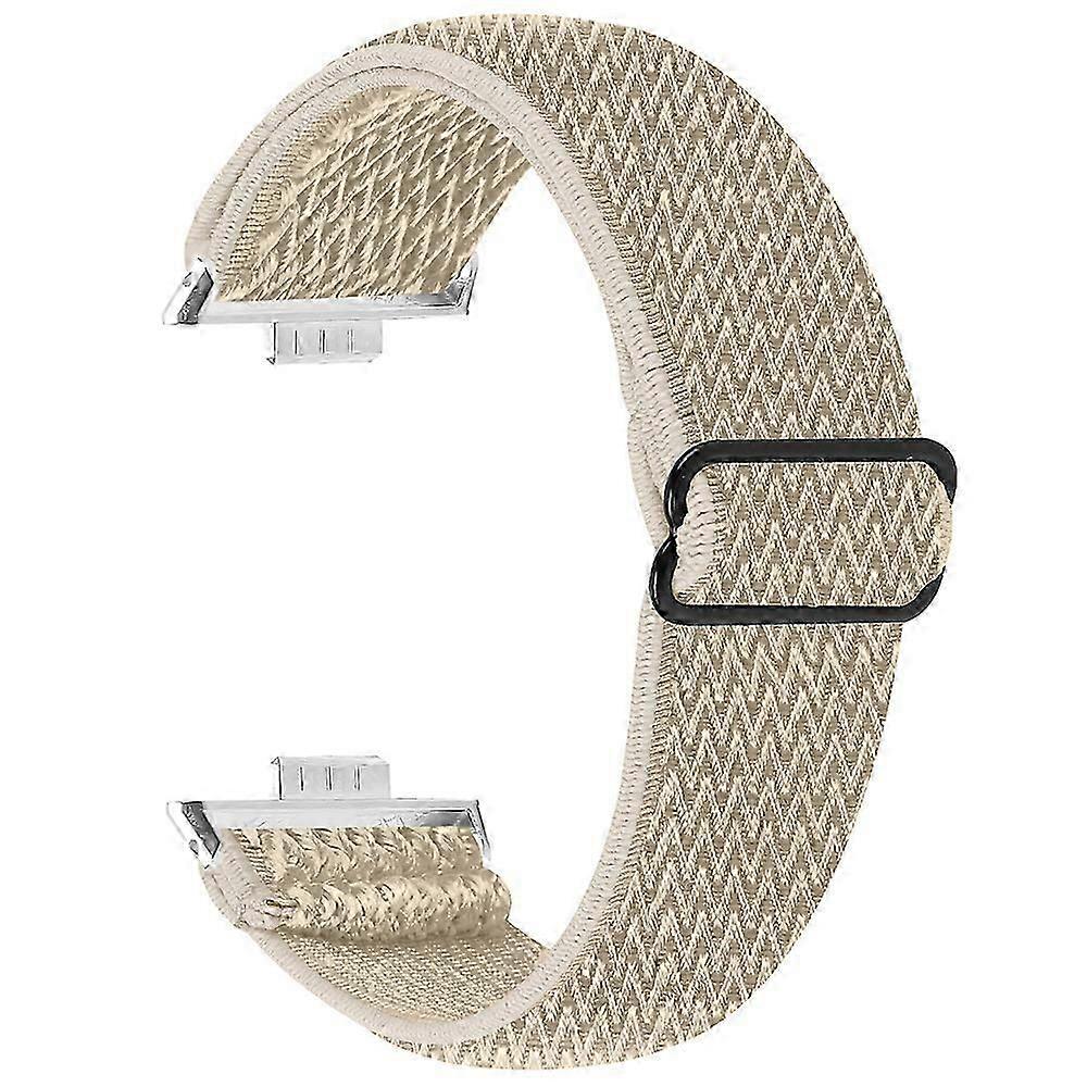 Adjustable Nylon Watch Band with Wave Design Elastic Wrist Strap for Huawei Watch Fit 3,Durable Comfortable Replacement Strap
