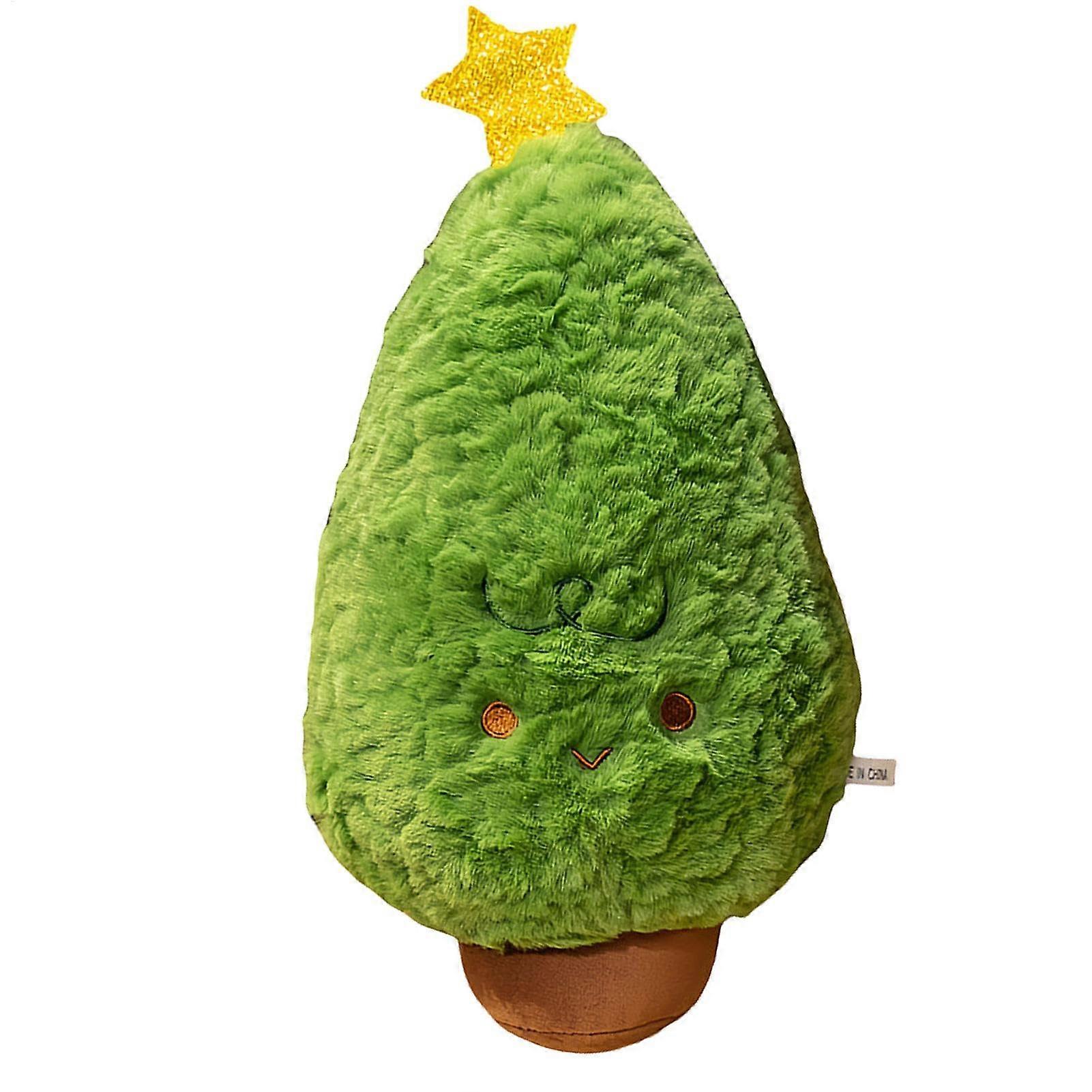 Christmas Tree Pillow, Plush Soft Cushion in Tree Shape, 30.5 cm Decorative Plush Throw Pillow for Home, Couch, Bedroom
