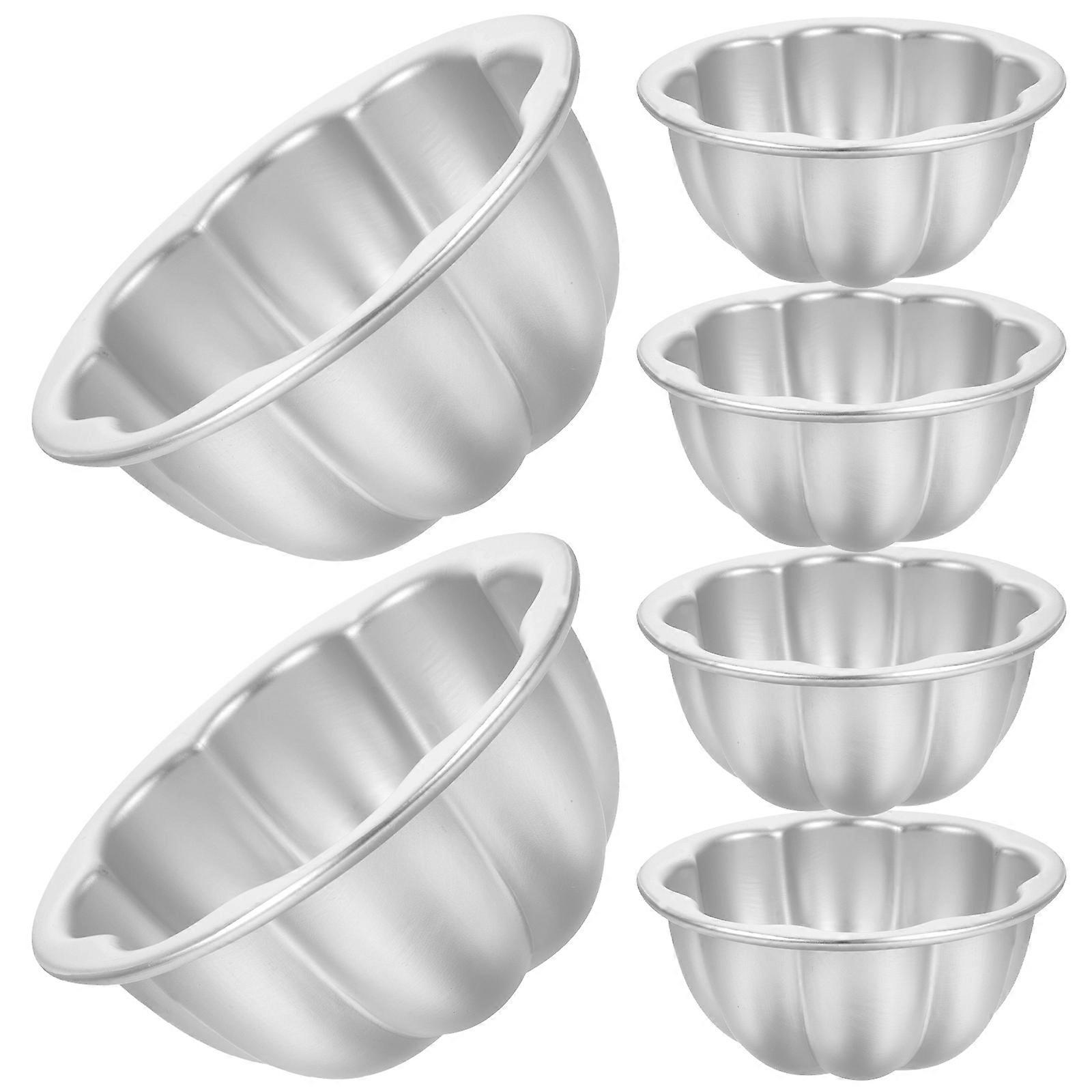 6 moules à pudding en aluminium antiadhésifs réutilisables pour tartes aux œufs, cupcakes et tartes - idéal pour la pâtisserie à la maison et au restaurant
