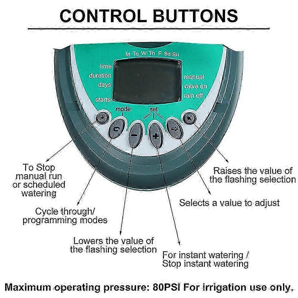 Hage Watering Timer Automatisk vanning Water Timer