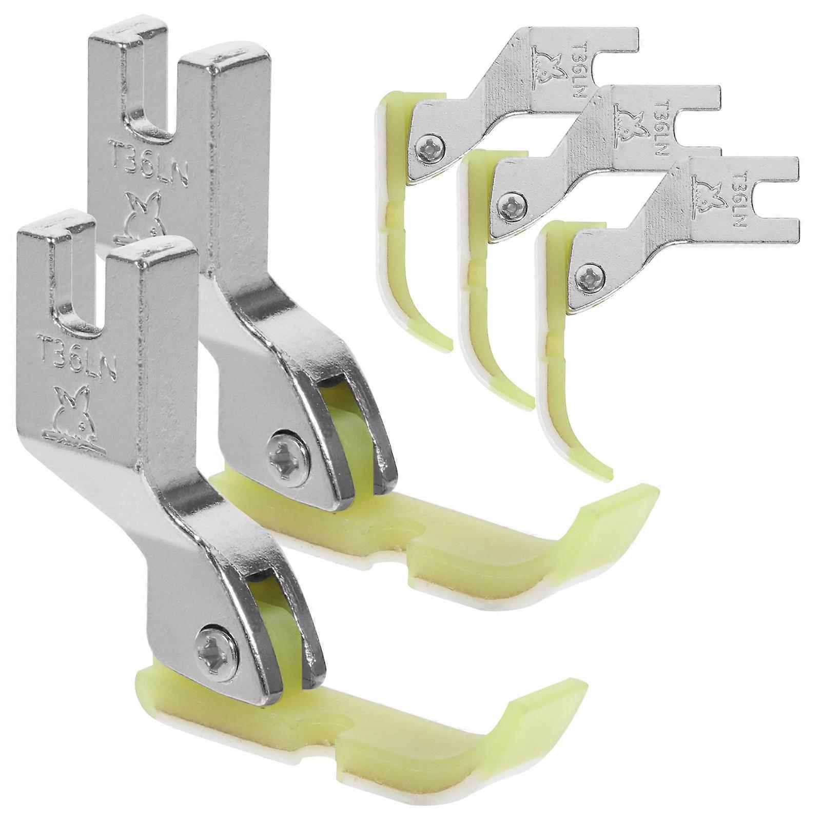 Universal Presser Foot For Sewing Machine Replacement Square Silver 4x3.5x1cm 5Pcs