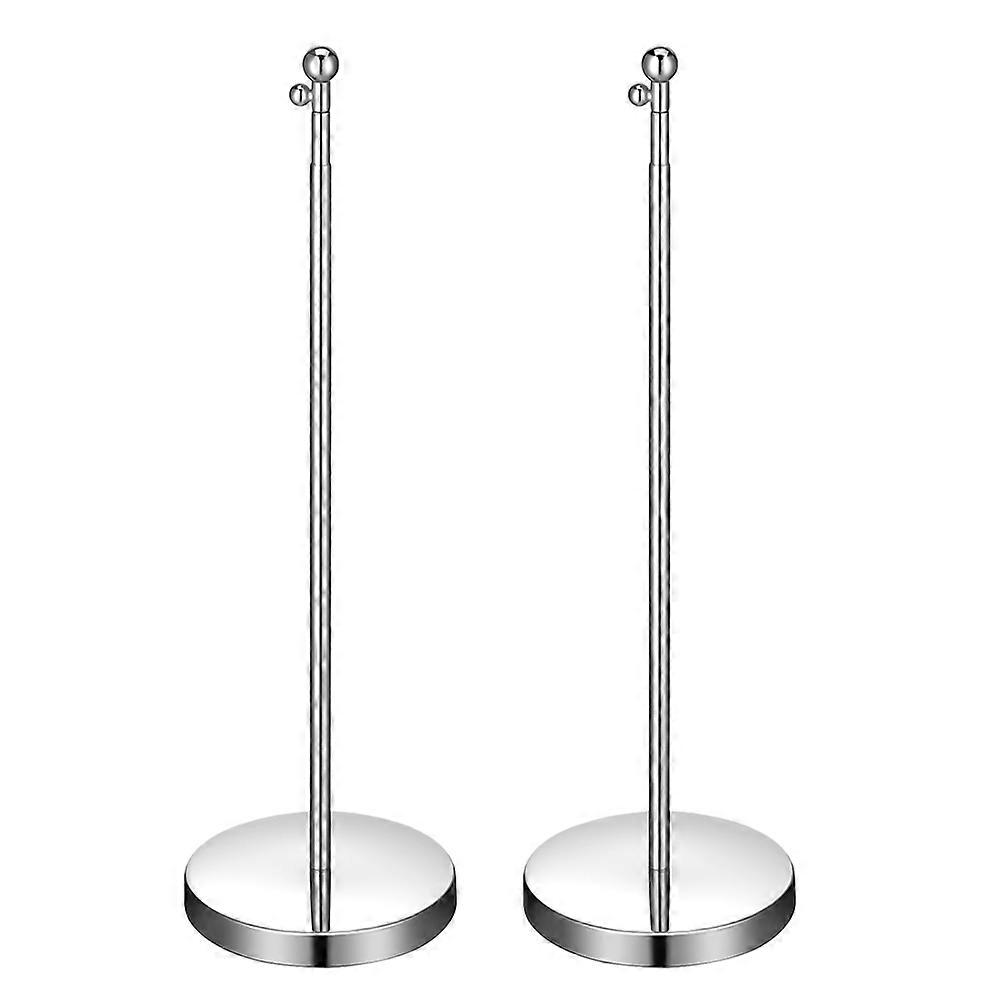 Tableflag Desk Flagpole Sleek Modern Design For Parties Small Flag Display 2Pcs