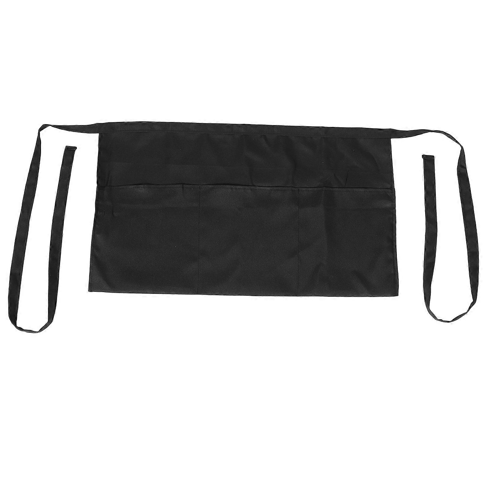 Apron Half Aprons For Women With Pockets Waitress Waiter Durable And Easy To Clean Polyester 89.00X2.30X0.20CM 1Set
