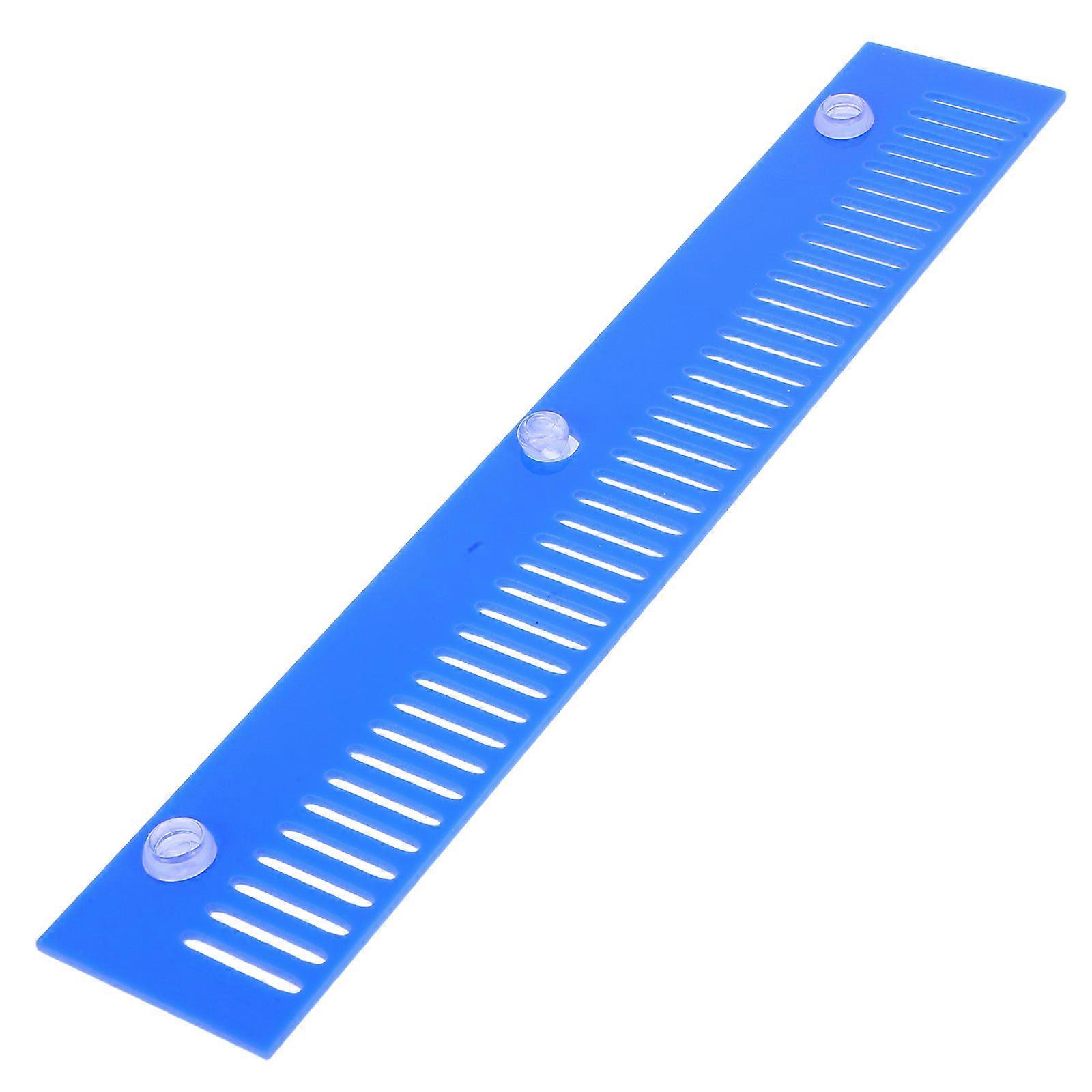 Plastic Overflow Comb Aquarium Accessory Overflow Barrier Fish Fence 30.00X5.00X0.30cm Blue 1Set