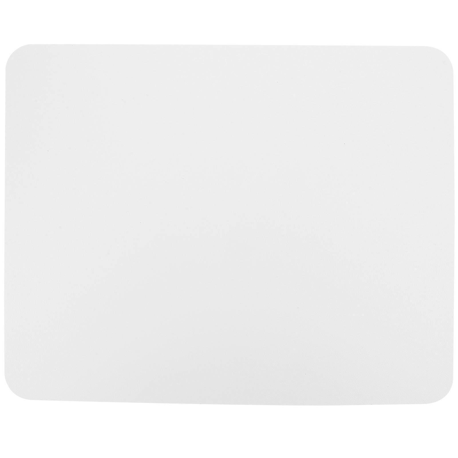 Cute Solid Color Mouse Pad for Gaming and Office Use, Rectangular Desk Cushion with Wear Resistant White and Silver Design