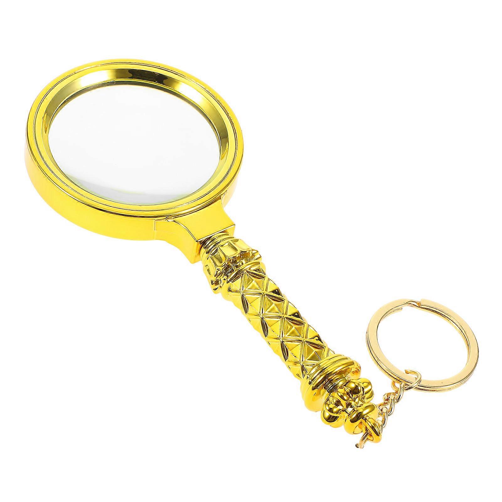Ergonomic Handle Handheld Magnifying Glass For On-The-Go Reading Seniors Books Magazines Glass Material 1Pack