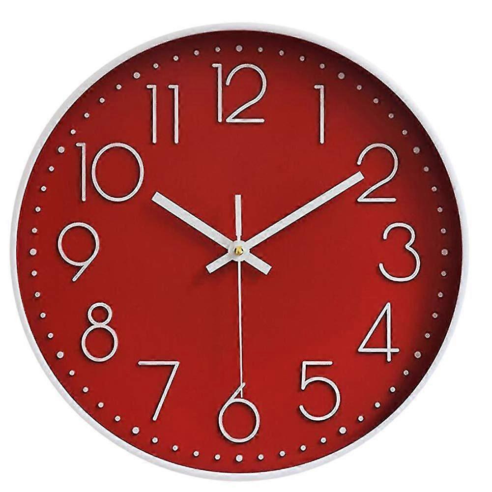 Wall Clock,12" Digital Wall Clock, Large Silent Non-Ticking Quartz Wall Clocks, Large Display Wall