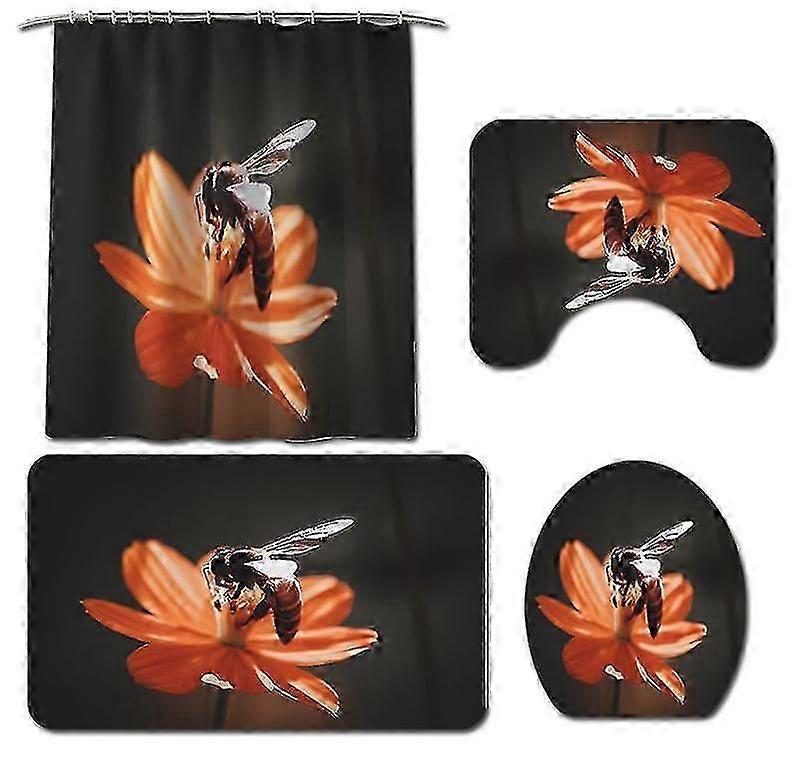Mng Bee Flower Waterdichte Toiletkussen Set