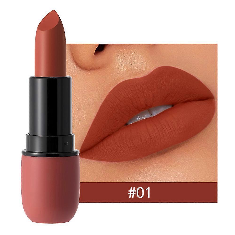 6-Color Matte Lipstick: Βελούδινο χρώμα χειλιών, λείο, αδιάβροχο, μακράς διαρκείας χρώμα μακιγιάζ χειλιών