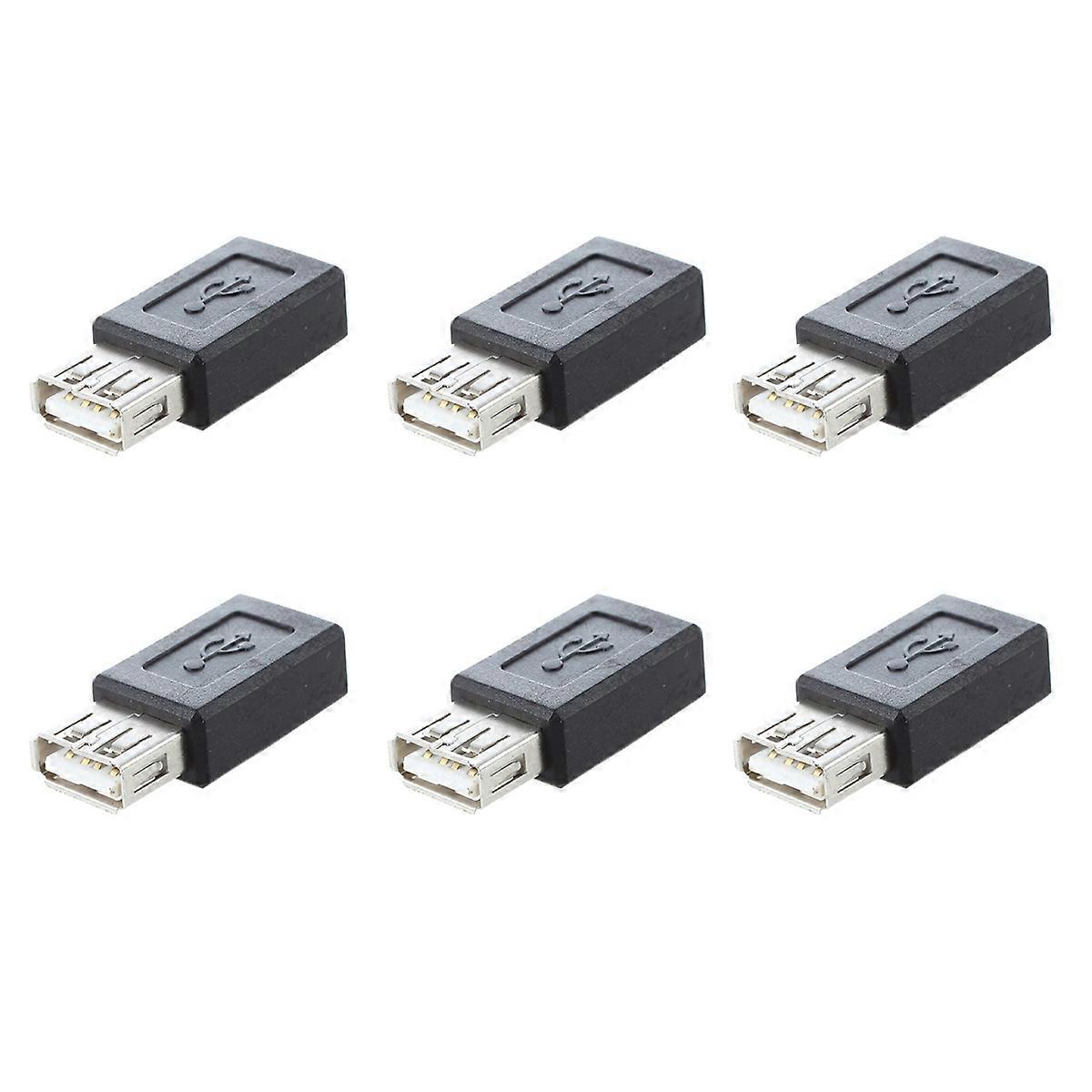 USB 2.0 Type A Female to Micro-USB B Female Adapter Plug Converter