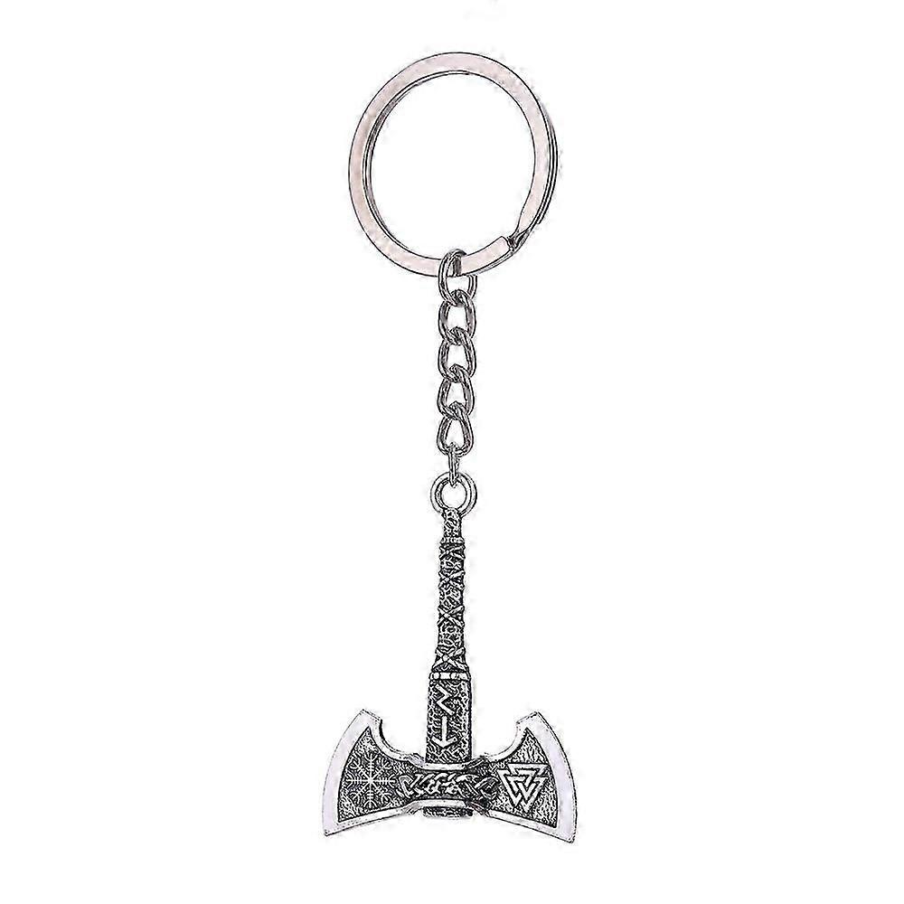 Viking and Nordic Vintage Rune Amulet Keyring Keychain-2025-ss