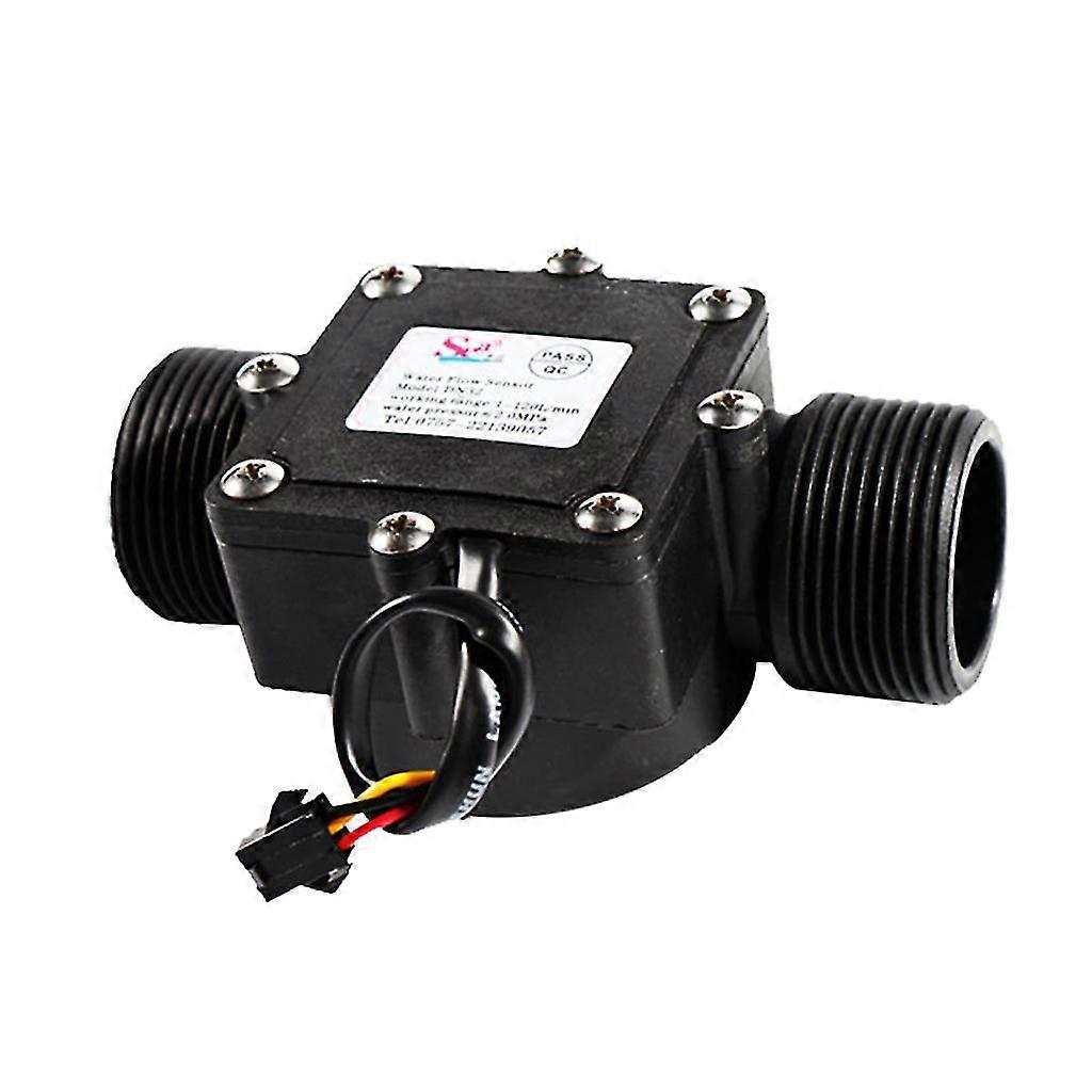 1.25" 32mm Water Flow Sensor DN32 1-120L/min Practical Flowmeter Counter Water